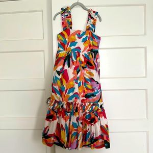 Gorgeous tropical midi dress.